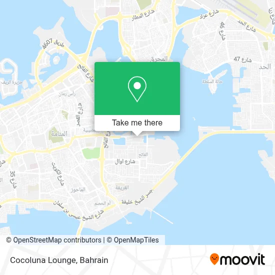Cocoluna Lounge map