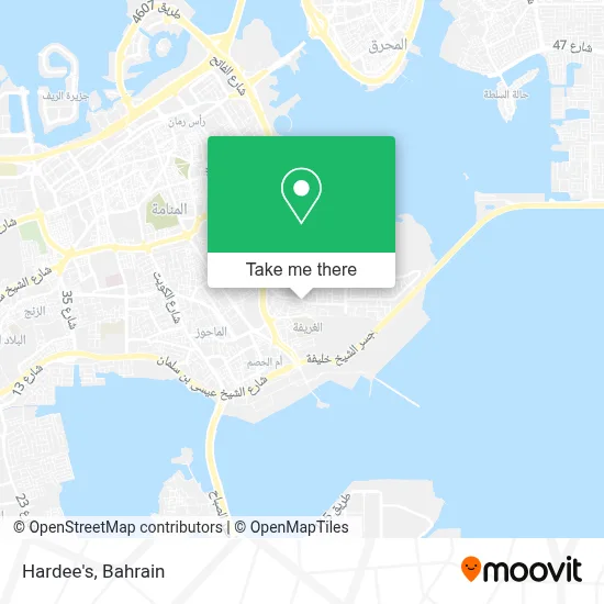 Hardee's map