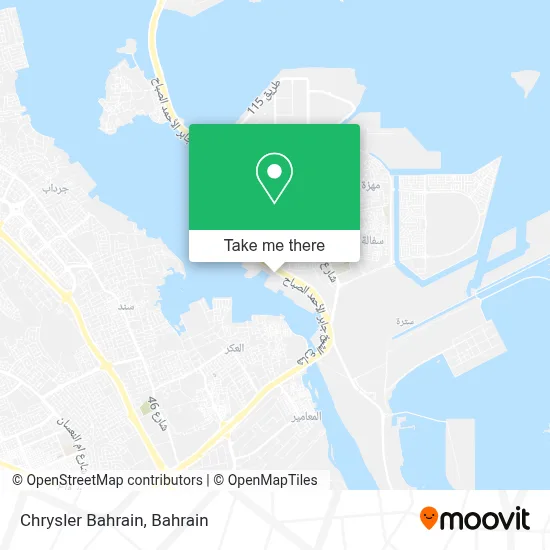 Chrysler Bahrain map