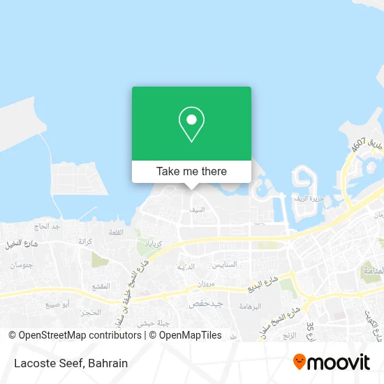 Lacoste Seef map