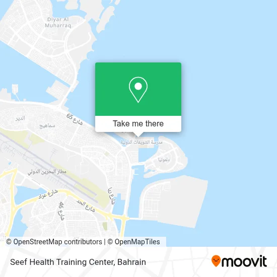 Seef Health Training Center map