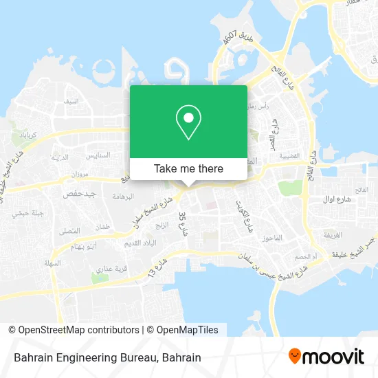 Bahrain Engineering Bureau map