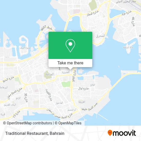Traditional Restaurant map