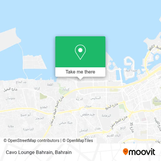 Cavo Lounge Bahrain map