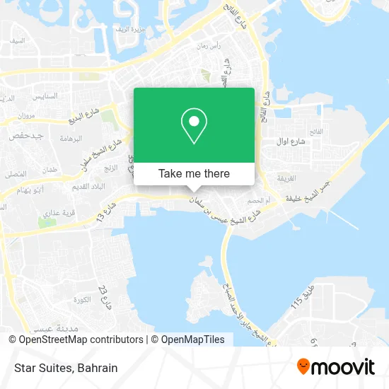 Star Suites map
