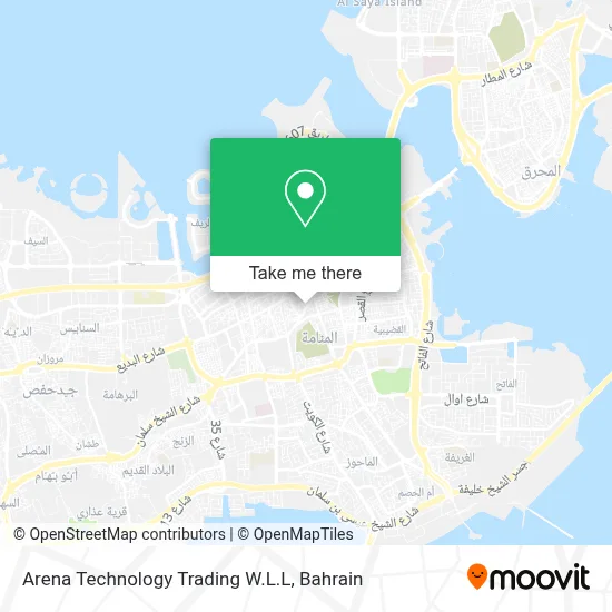 Arena Technology Trading W.L.L map