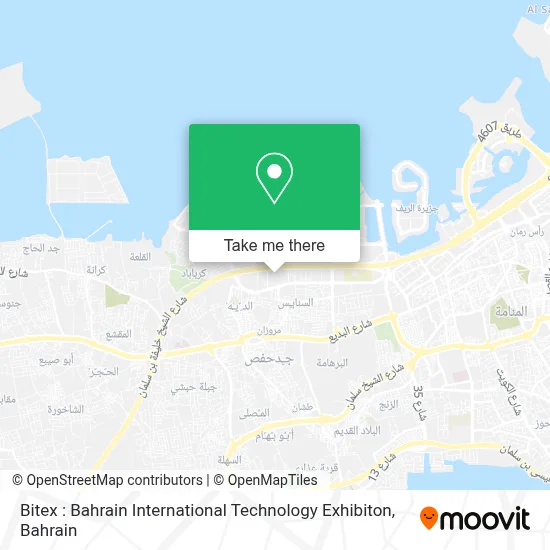 Bitex : Bahrain International Technology Exhibiton map