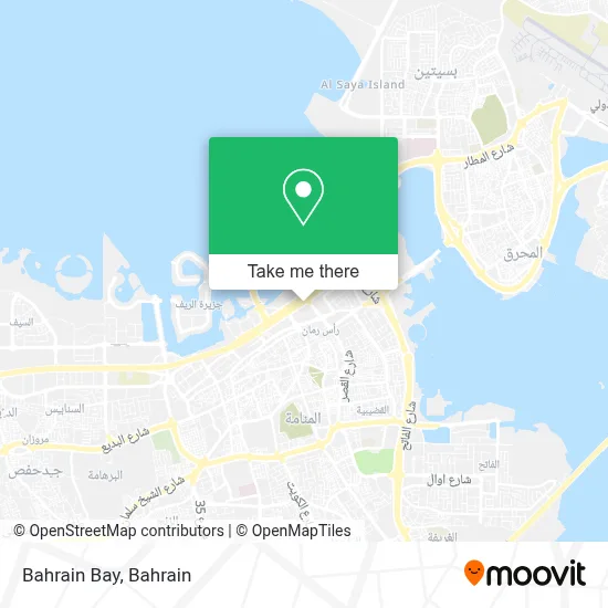 Bahrain Bay map