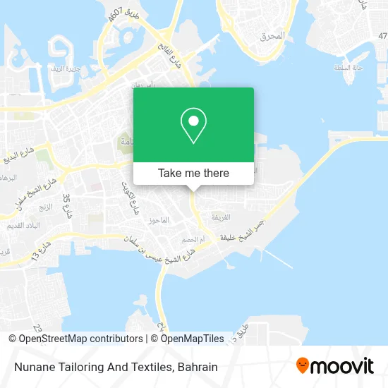 Nunane Tailoring And Textiles map