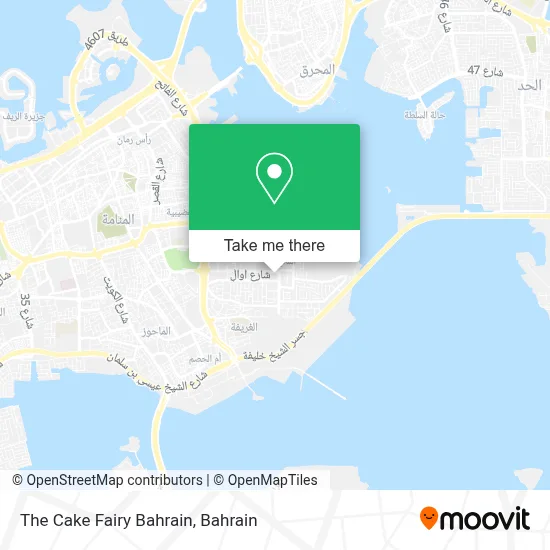 The Cake Fairy Bahrain map