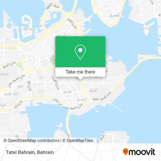 Tatel Bahrain map