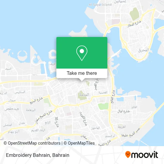Embroidery Bahrain map
