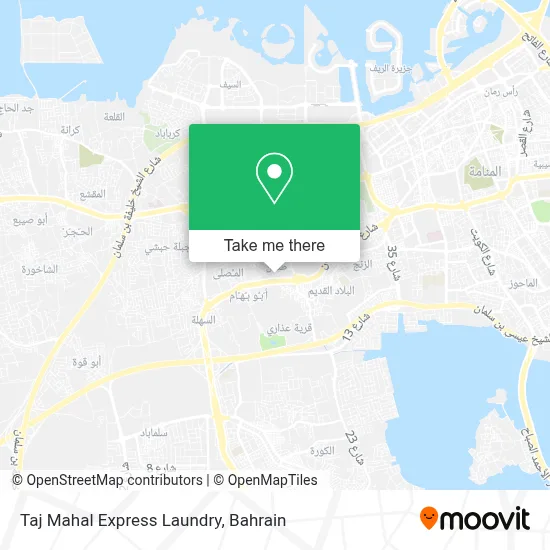 Taj Mahal Express Laundry map