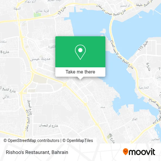 Rishoo's Restaurant map
