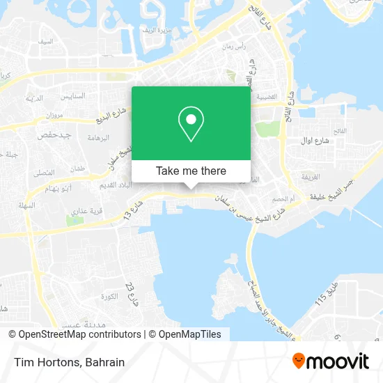 Tim Hortons map