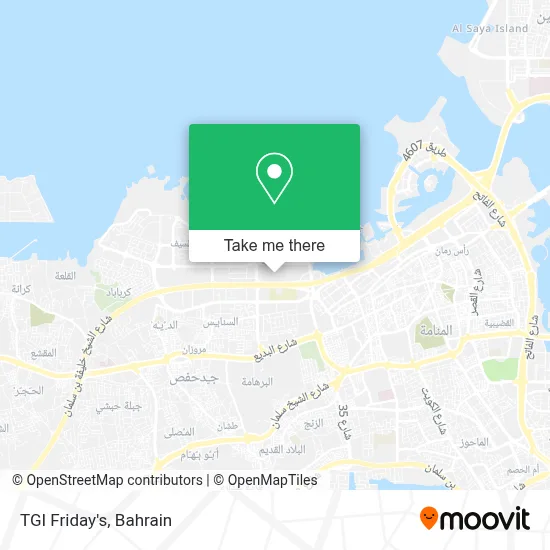 TGI Friday's map