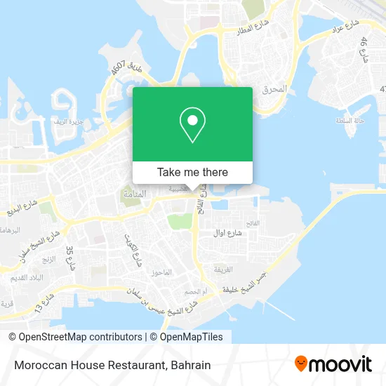 Moroccan House Restaurant map