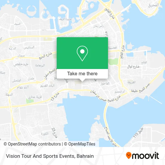 Vision Tour And Sports Events map