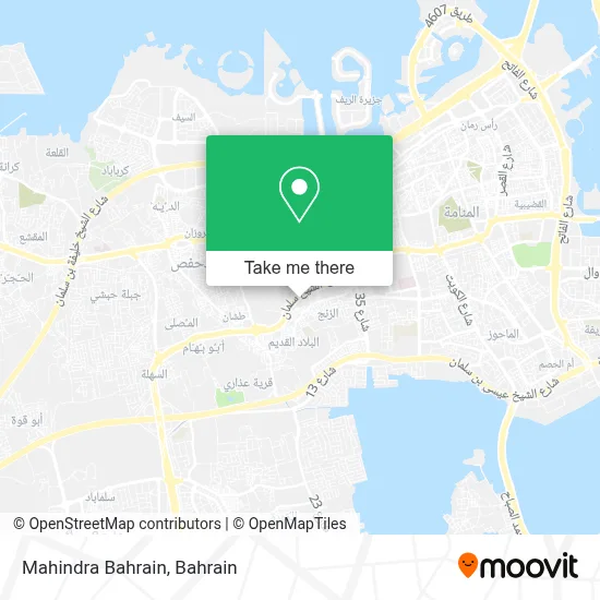 Mahindra Bahrain map
