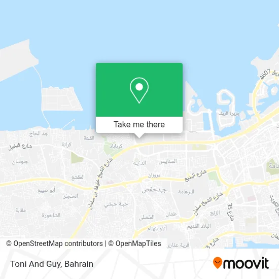 Toni And Guy map