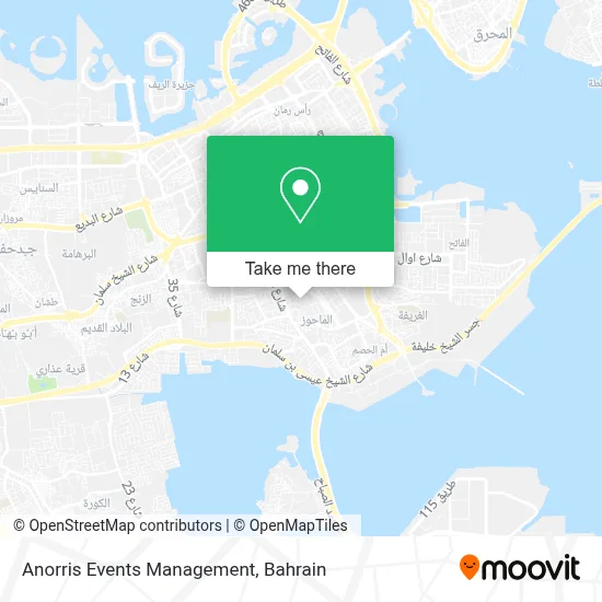 Anorris Events Management map