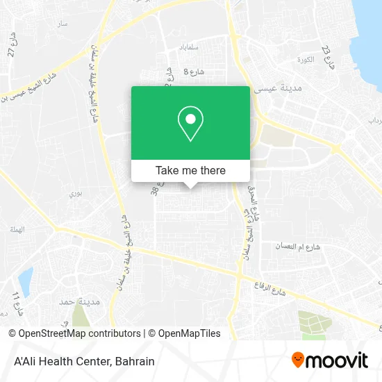 A'Ali Health Center map
