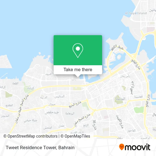 Tweet Residence Tower map