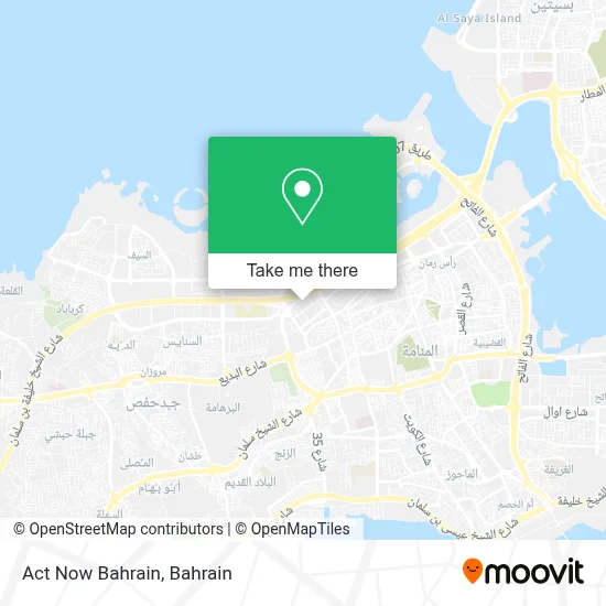Act Now Bahrain map