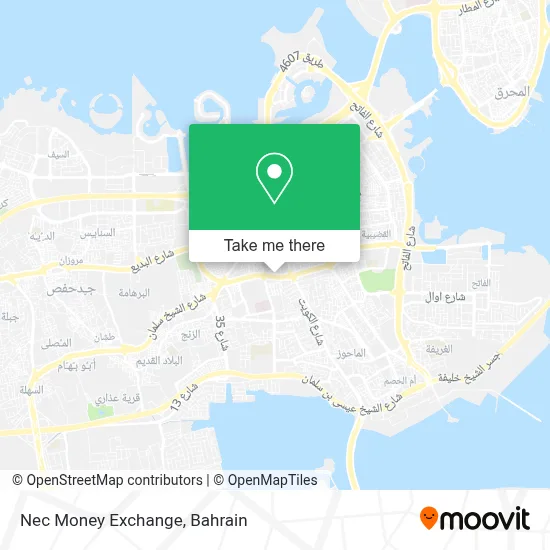 Nec Money Exchange map