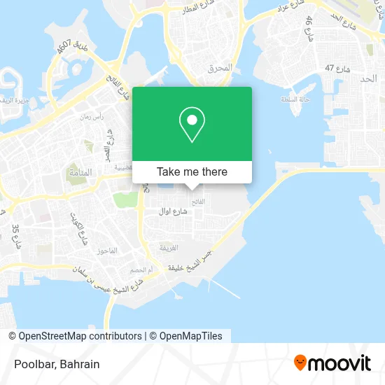 Poolbar map