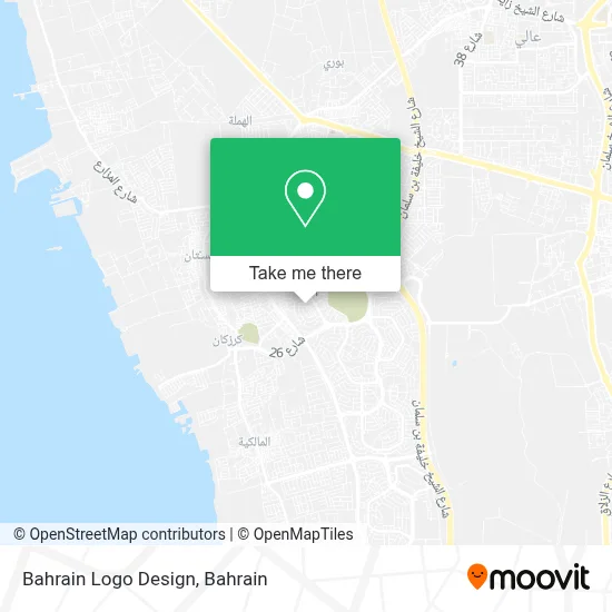 Bahrain Logo Design map