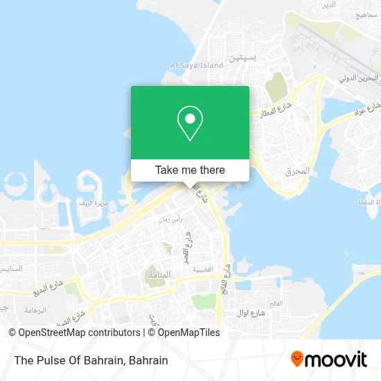 The Pulse Of Bahrain map