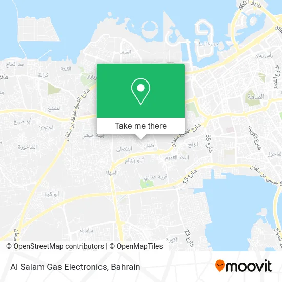 Al Salam Gas Electronics map