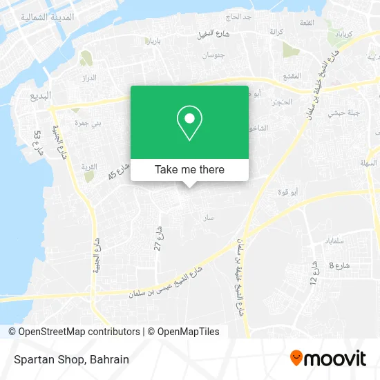 Spartan Shop map
