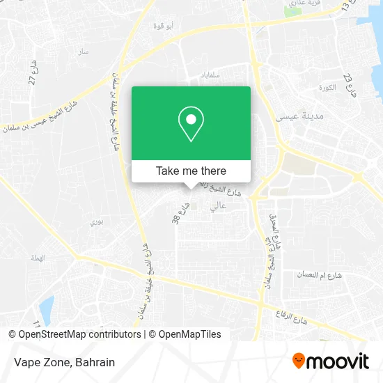 Vape Zone map