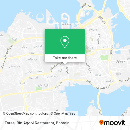 Fareej Bin Aqool Restaurant map