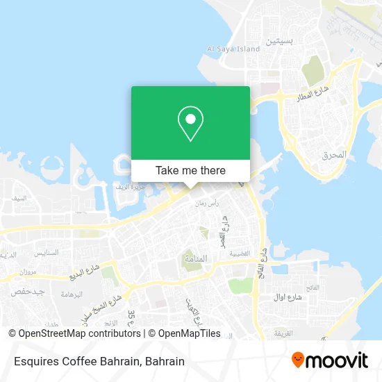 Esquires Coffee Bahrain map