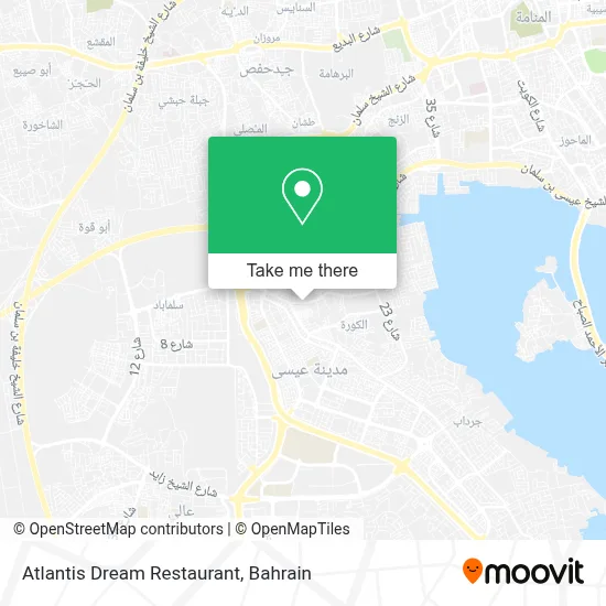Atlantis Dream Restaurant map
