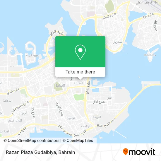 Razan Plaza Gudaibiya map