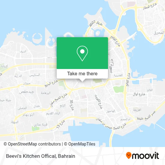Beevi's Kitchen Offical map