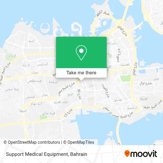 Support Medical Equipment map