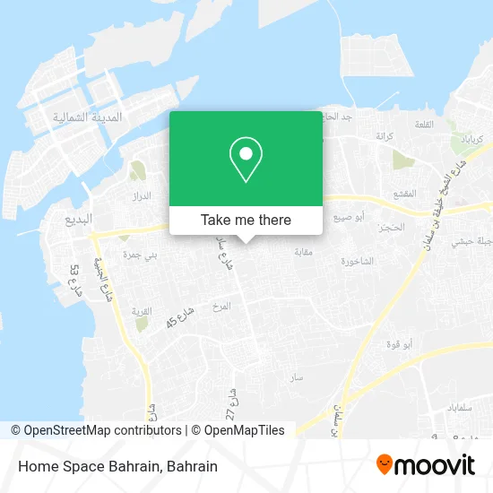 Home Space Bahrain map