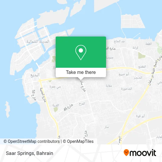 Saar Springs map