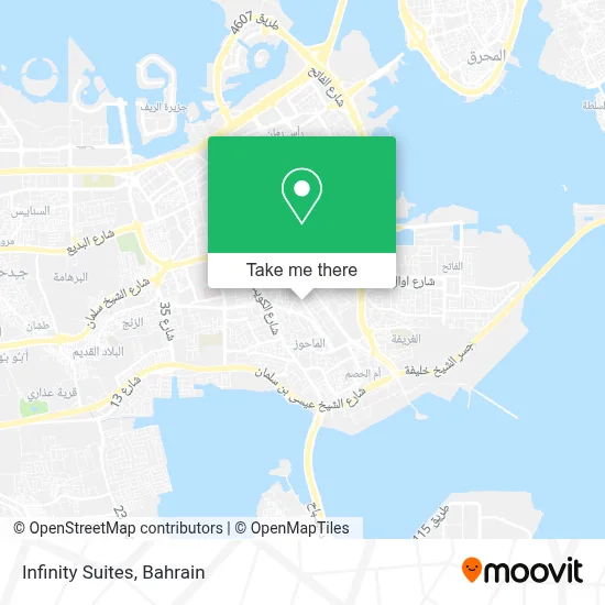 Infinity Suites map