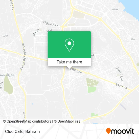 Clue Cafe map