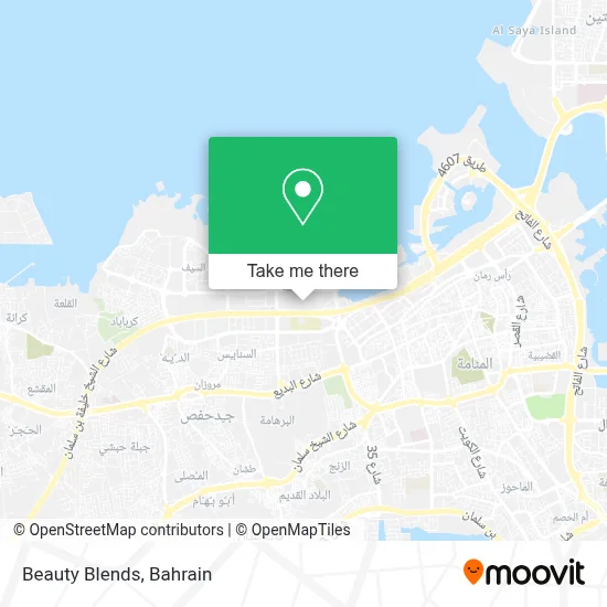 Beauty Blends map