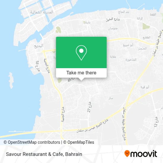 Savour Restaurant & Cafe map