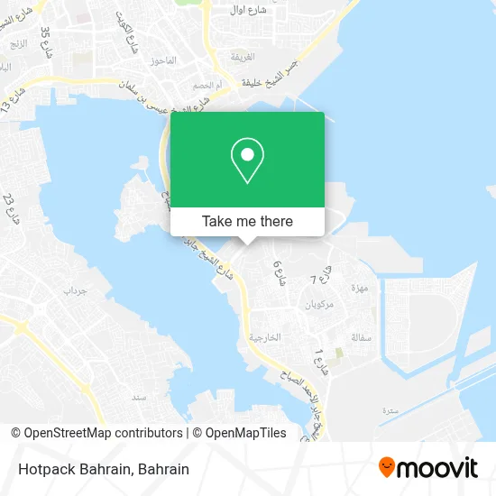 Hotpack Bahrain map