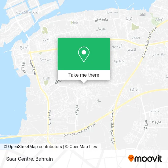 Saar Centre map
