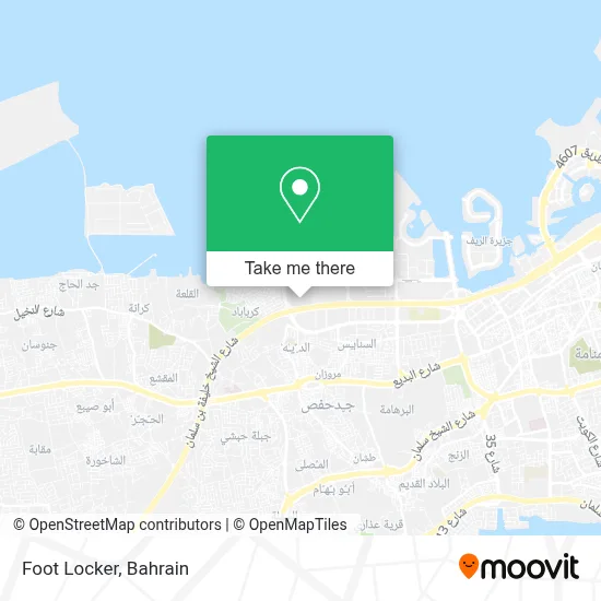 Foot Locker map